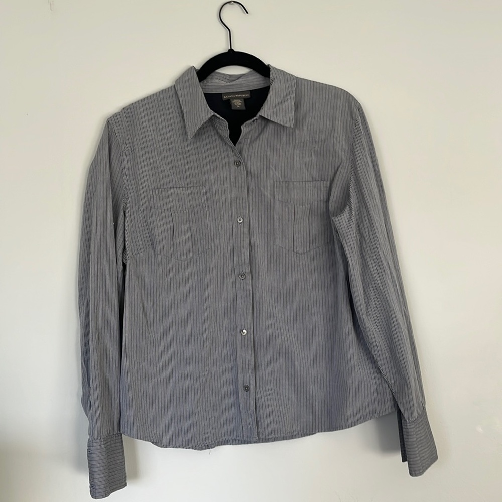 Banana Republic Striped Button Down!